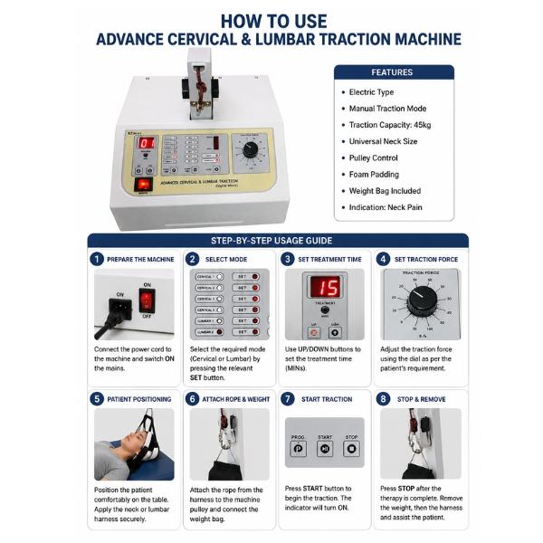 Advance Cervical & Lumbar Traction Machine